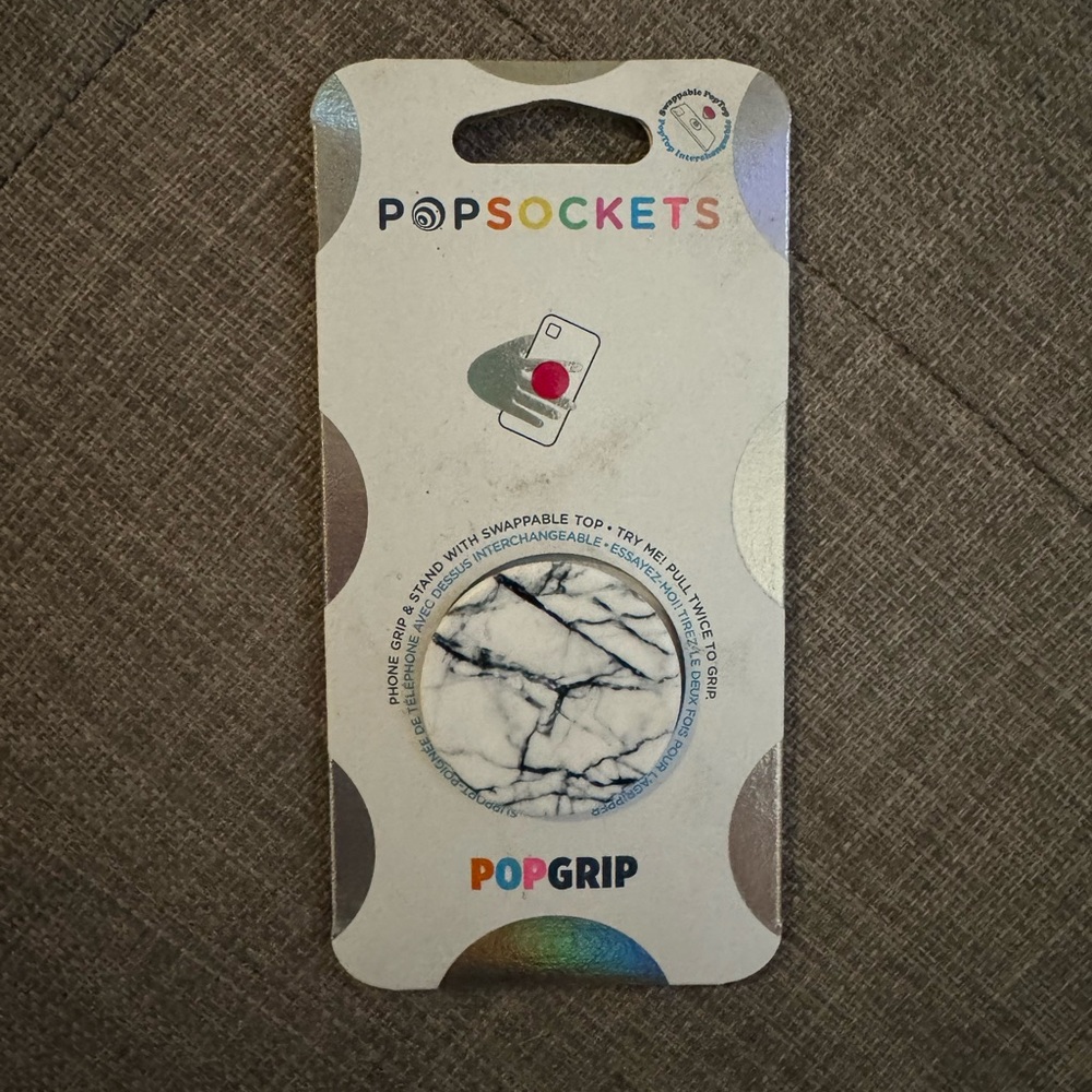 PopSocket PopGrip - White Marble